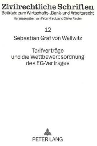 Thumbnail - Tarifverträge Und Die Wettbewerbsordnung Des Eg-vertrages