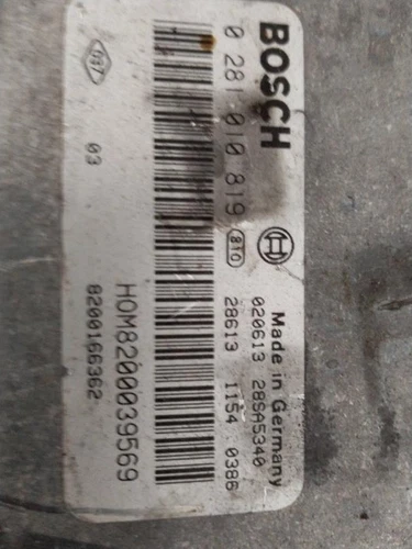 0281010819 Centralina Motore per RENAULT MEGANE I FASE 2 GRANDTOUR (KA... 725008 - Foto 1 di 5