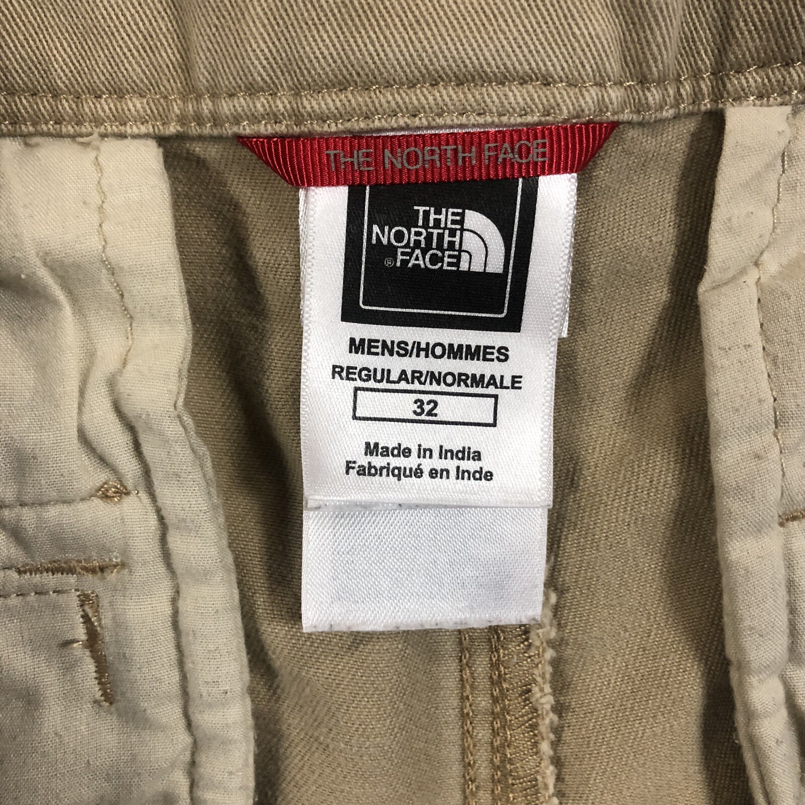 The North Face Cargo Shorts Khaki Beige Ripstop Pockets Hiking Outdoors Size 32 thumbnail 7