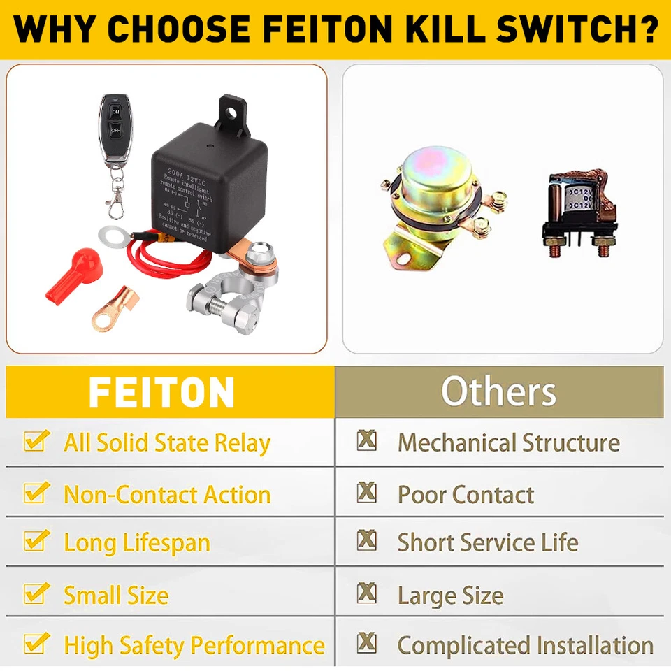 Interruptor aislador maestro de desconexión inalámbrica remota de batería de automóvil Foto 3 de 4