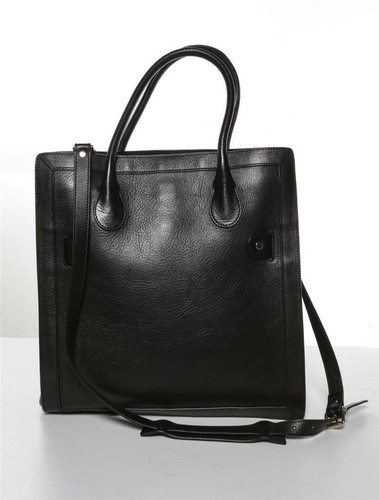 PROENZA SCHOULER Cuero Negro PS11 Bolso de Mano Alto Bolso de Mano Mensajero - Imagen 3 de 10