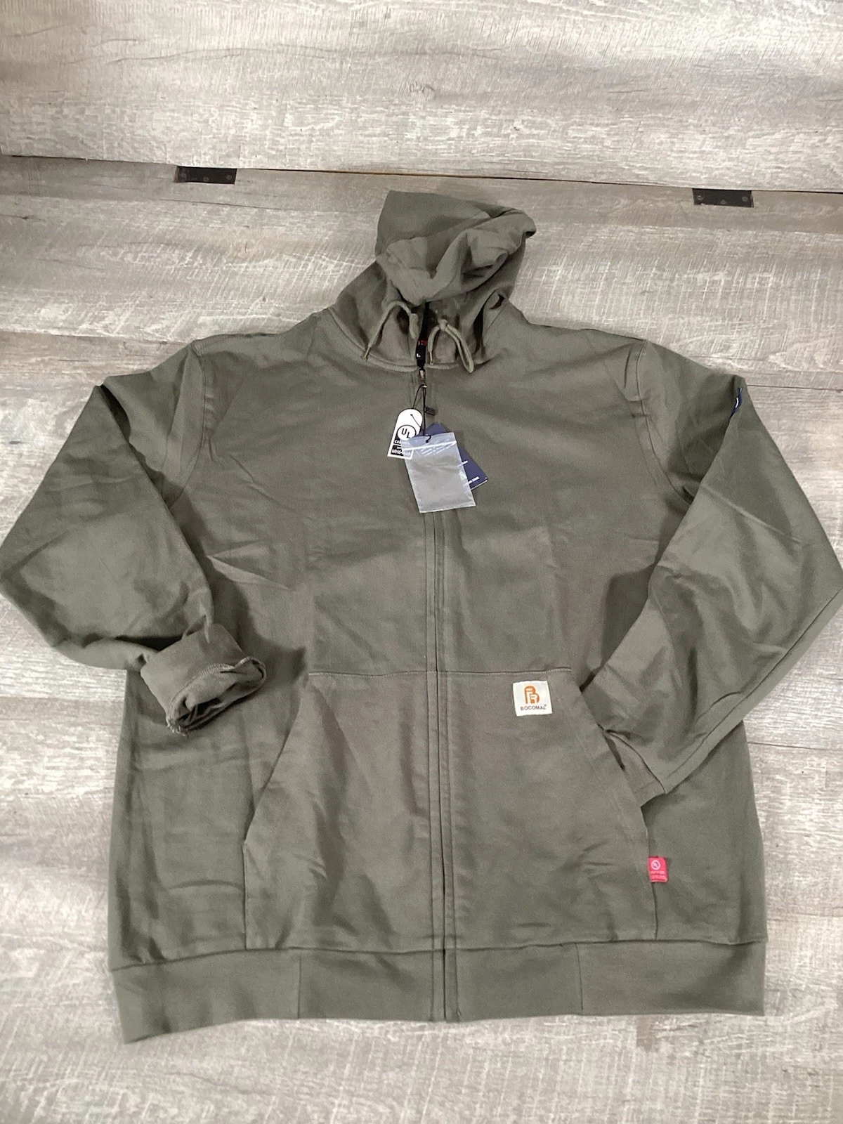 Bocomal FR Hoodie Men Large Flame Resistant CAT II Work Jacket NFPA 2112 NWT