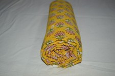 NO TARRIF CHARGES 100 ZK 184 Hand Block Floral Print 100 Cotton 10 Yard Fabric