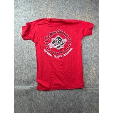 St Louis Cardinals Youth VTG 1987 World Series T-shirt Single Stitch MLB Red M