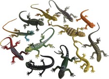 12Pcs Rubber Lizard Toys Artificial Model Party Practical Joke Educational Toys