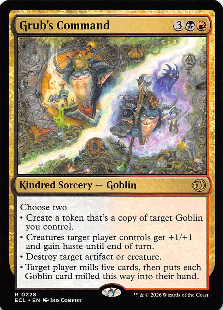 Grub's Command 228 Lorwyn Eclipsed Magic the Gathering