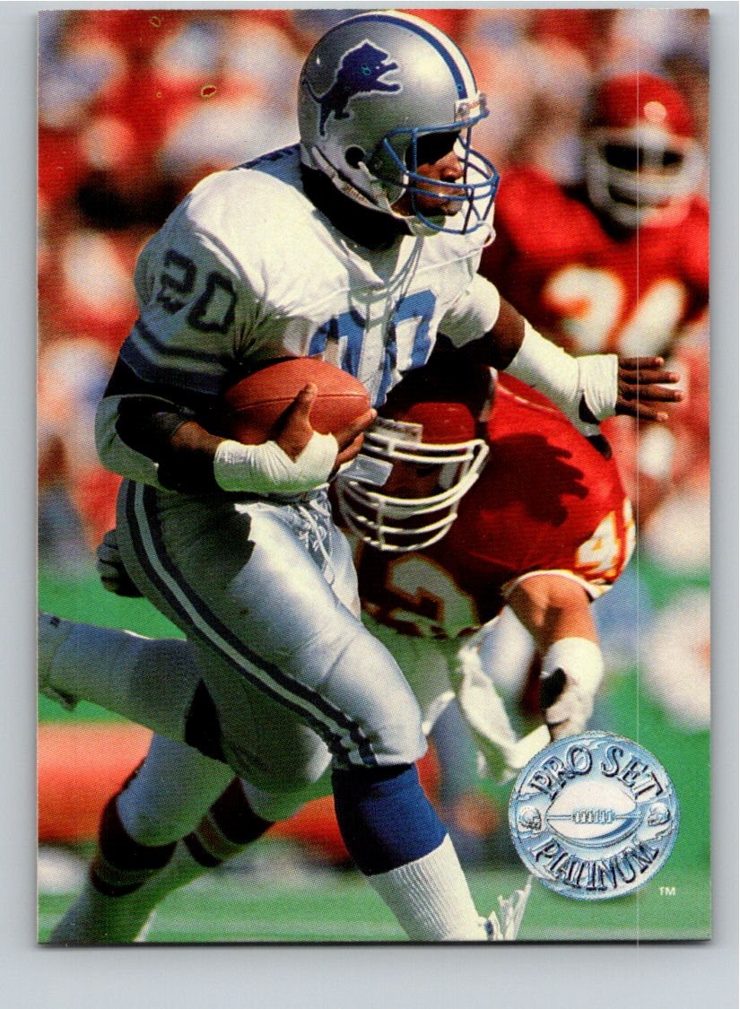 1991 Pro Set Platinum 33 Barry Sanders Detroit Lions Free Shipping!