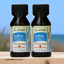 Swan Iodine Tincture  1oz ( 2 pack ) ---