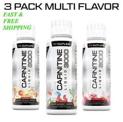 #ad 3 Favor Cutler Nutrition Liquid Carnitine 3k for Energyamp;Recovery Support Dietary $25.99