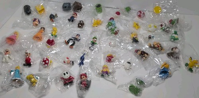 #ad Bag Of 48 Super Mario Bros Mini Figurines 2 Inch Or Less New No Duplicates $49.99