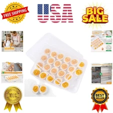 Deviled Egg Containers with Lid, Deviled Egg Tray Holder Carrier with Lid for...