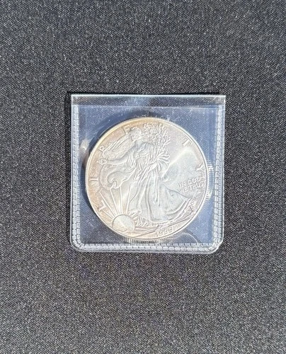 1999 Walking Liberty American Eagle 1oz .999 Fine Silver $1 Dollar - Some Toning