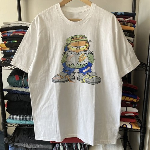 1994 Garfield Washed T-Shirt White L