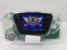 Custom Clear Gamegear, Ips Screen, Rechargeab...