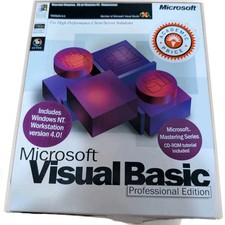 Microsoft Visual Basic Deluxe Learning Edition Version 5.0 CD-ROM Open Box