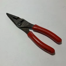7" Talon Grip Long-Nose Slip-Joint Pliers (Red) LN46ACF