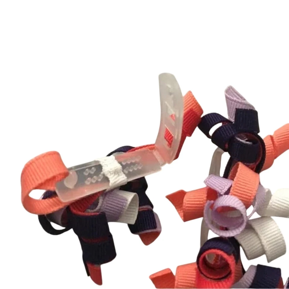 Usado en Excelente Condición Gymboree Cuento de Hadas Bosque Rizos Correas Blanco Púrpura Coral Melocotón Foto 3 de 3