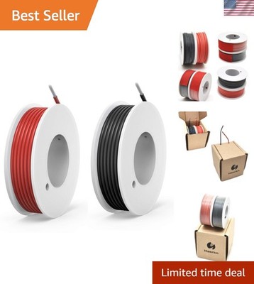 22awg Silicone Electrical Wire Cable 2 Colors 26ft Each 22 Gauge Stranded Tin...