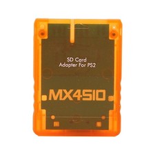 Acogedor MX4SIO SIO2SD SD Card Adapter for PS2, Memory Expansion Orange