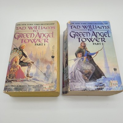 To Green Angel Tower Part 1 & 2 Tad Williams First Paperback Lot Of 2