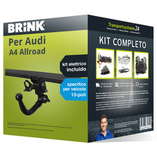 Pacco Gancio traino estr. Brink per Audi A4 Allroad 11- & e-kit spec. a 13 poli