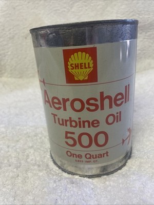 Shell Aeroshell Turbine Oil 500 Metal Quart Can