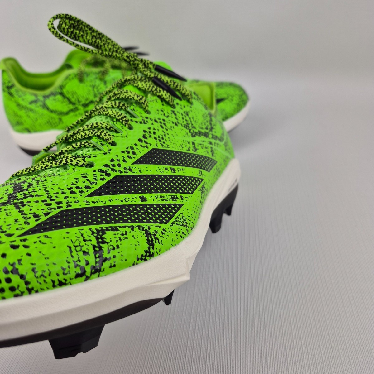 Adidas Adizero Electric 2.0 Exotic Speed Green Mamba Cleats JR7821 Men\'s Size 13 Adidas Adizero Electric 2.0 Green Mamba Baseball Cleats  main image 2