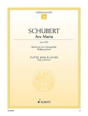 Ave Maria Op. 52, No. 6 Flute and Piano