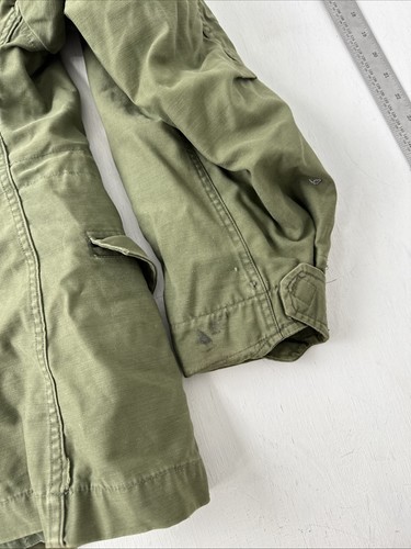 VTG 1970s Vietnam Era M-65 Field Jacket Intact Liner Size Small S - Picture 11 of 11
