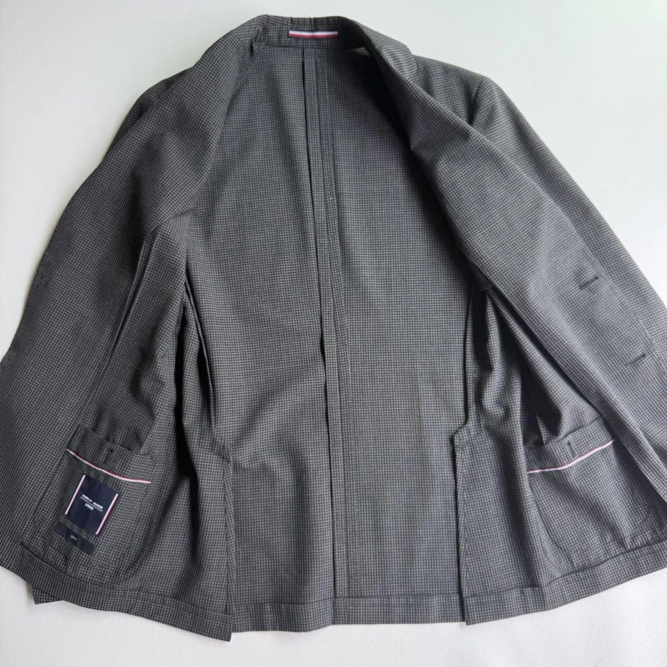 Traje Tommy Hilfiger X Lardini Configuración Cuadros Elástico L 48 Usado Foto 3 de 4