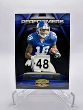2009 Donruss Gridiron Gear Hakeem Nicks Rookie Laundry Tag Patch /50 RC Giants