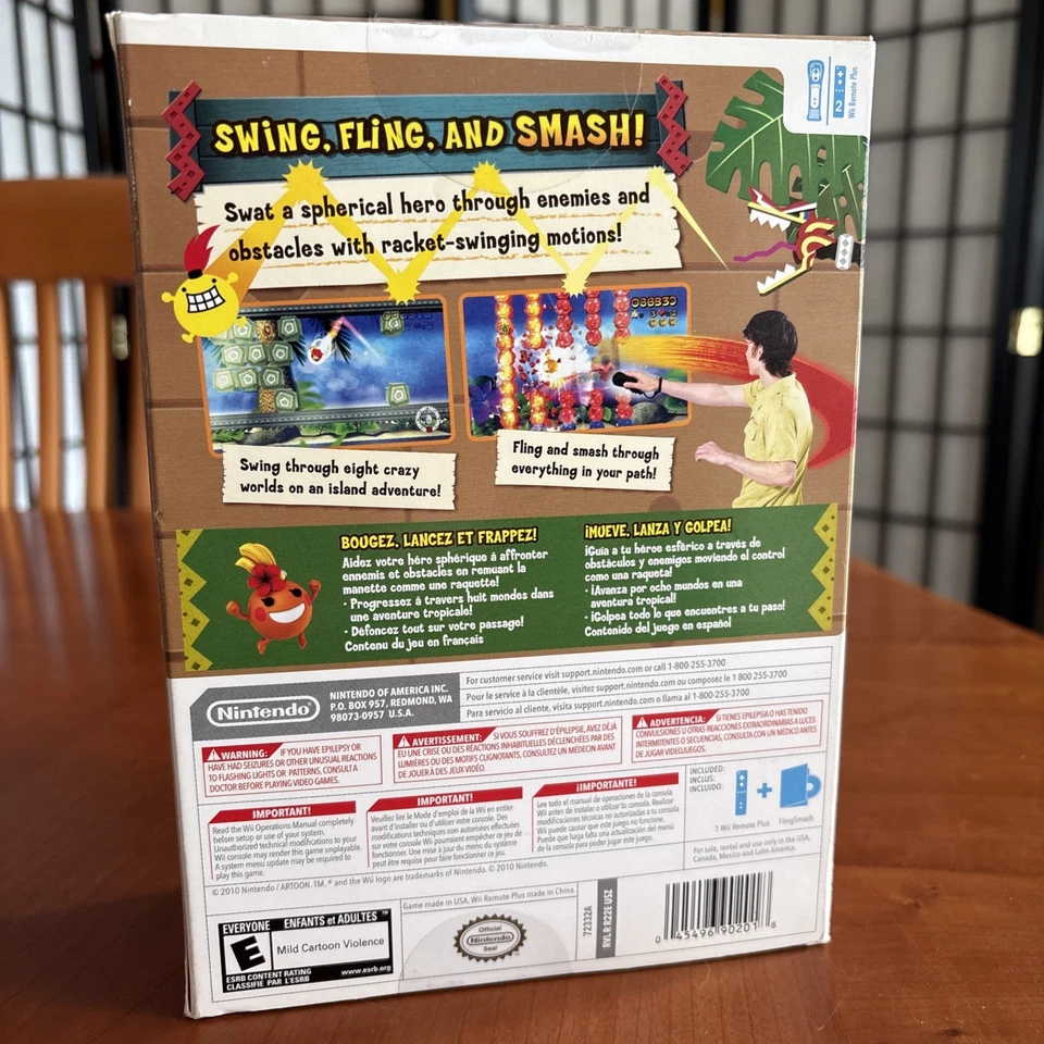 FlingSmash (Nintendo Wii, 2010) FlingSmash + Wii Remote Plus-Black - RARE SEALED - Image 2 of 4