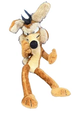 VTG 1971 Mighty Star Warner Bros Wile E Coyote Poseable Wired LARGE Plush 30"