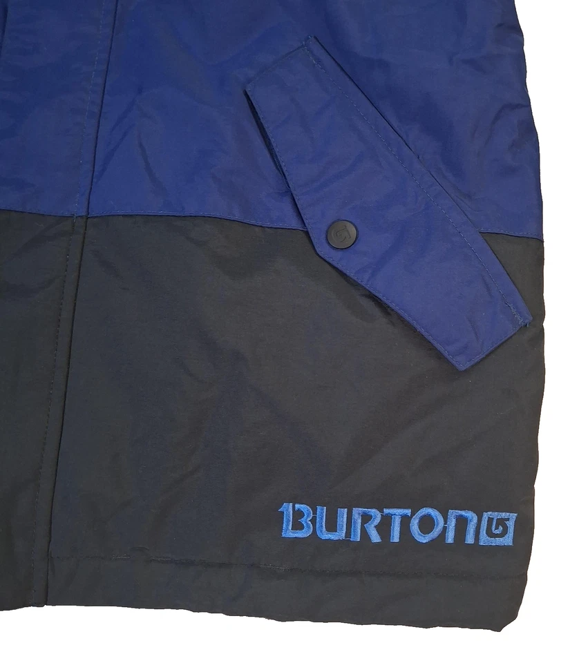 Burton Jacket Boys Large 14/16 Blue Gray Dryride Insulated Hooded Snowboard Ski - Image 3 of 4