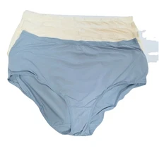 BNWOT 4 Pairs Of FULL BRIEFS KNICKERS TU Sz 20 3 x Cream & 1 x Blue Pair