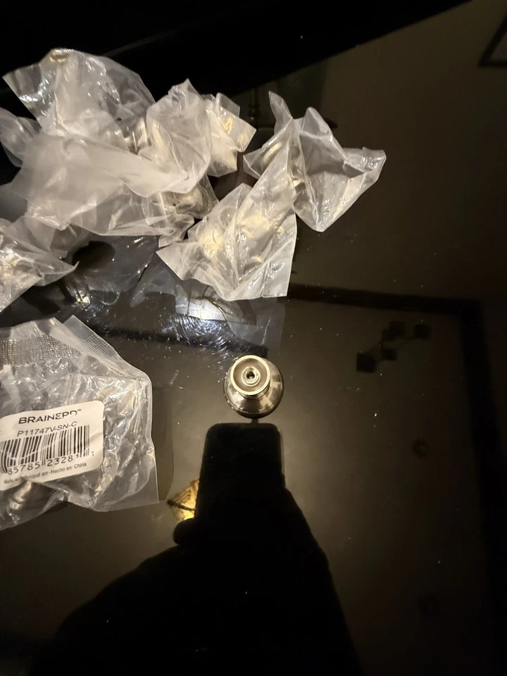 FAST SHIP! QTY 9 LOT Brainerd Garrett Knob Satin Nickel 1.25" P11747V-SN-C - Image 4 of 4