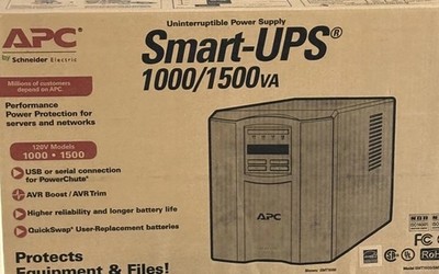 APC Smart-UPS SMT 1500 1440VA 980W 120V 12A Pure Sine Wave Battery Power Supply