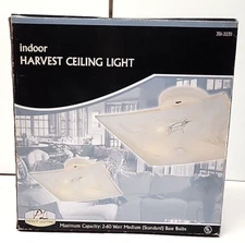 Patriot Lighting Harvest Flush Mount Ceiling Light Square 12w x 5h x 12d