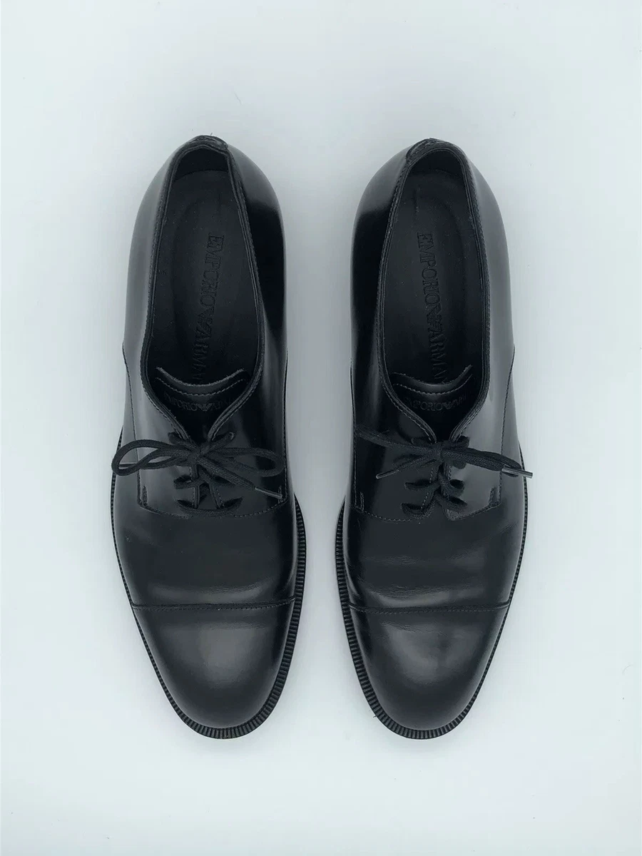 Emporio Armani Black Dress Shoes for Men for sale | eBay