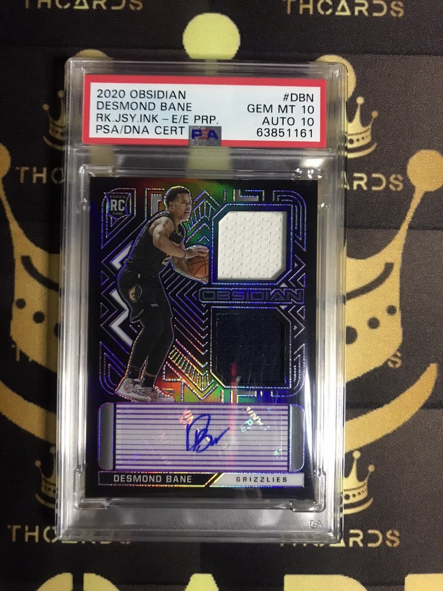 2020-21 Obsidian Rookie Patch Auto Purple Desmond Bane RC #/35 RPA 
