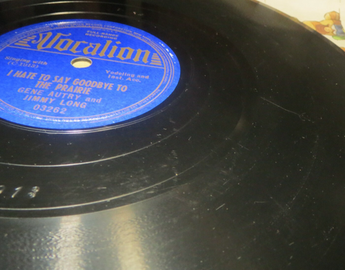 78RPM Vocalion 03262 Gene Autry - One Rose / Hate Say Goodbye Prairie, clean VV+ - Picture 5 of 5
