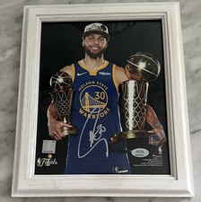 Steph Curry Golden State Warriors 2022 NBA Finals MVP PSA Authentic Auto