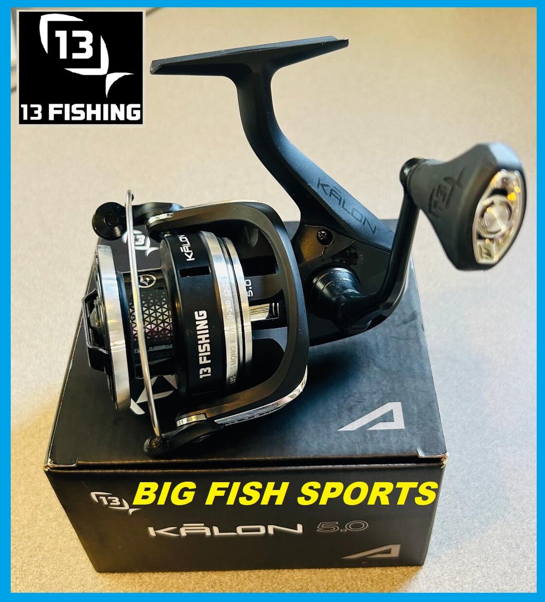 13 FISHING One 3 Kalon A Spinning Reel NEW #KLA-5.2-5.0 FREE USA SHIP- Size 5000 13 FISHING One 3 Kalon A Spinning Reel NEW #KLA-5.2-5.0 FREE USA SHIP- Size 5000