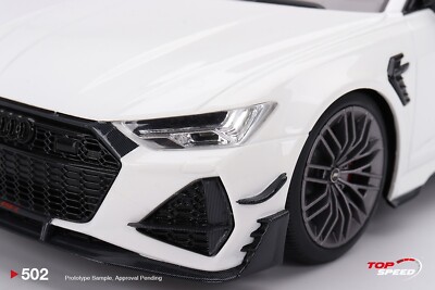 Top Speed 1:18 Audi ABT RS6-R Glacier White Metallic | eBay