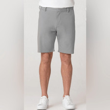 NWT SWET TAILOR Men  s 8  Gray Chino Short Regular Fit - Size 40