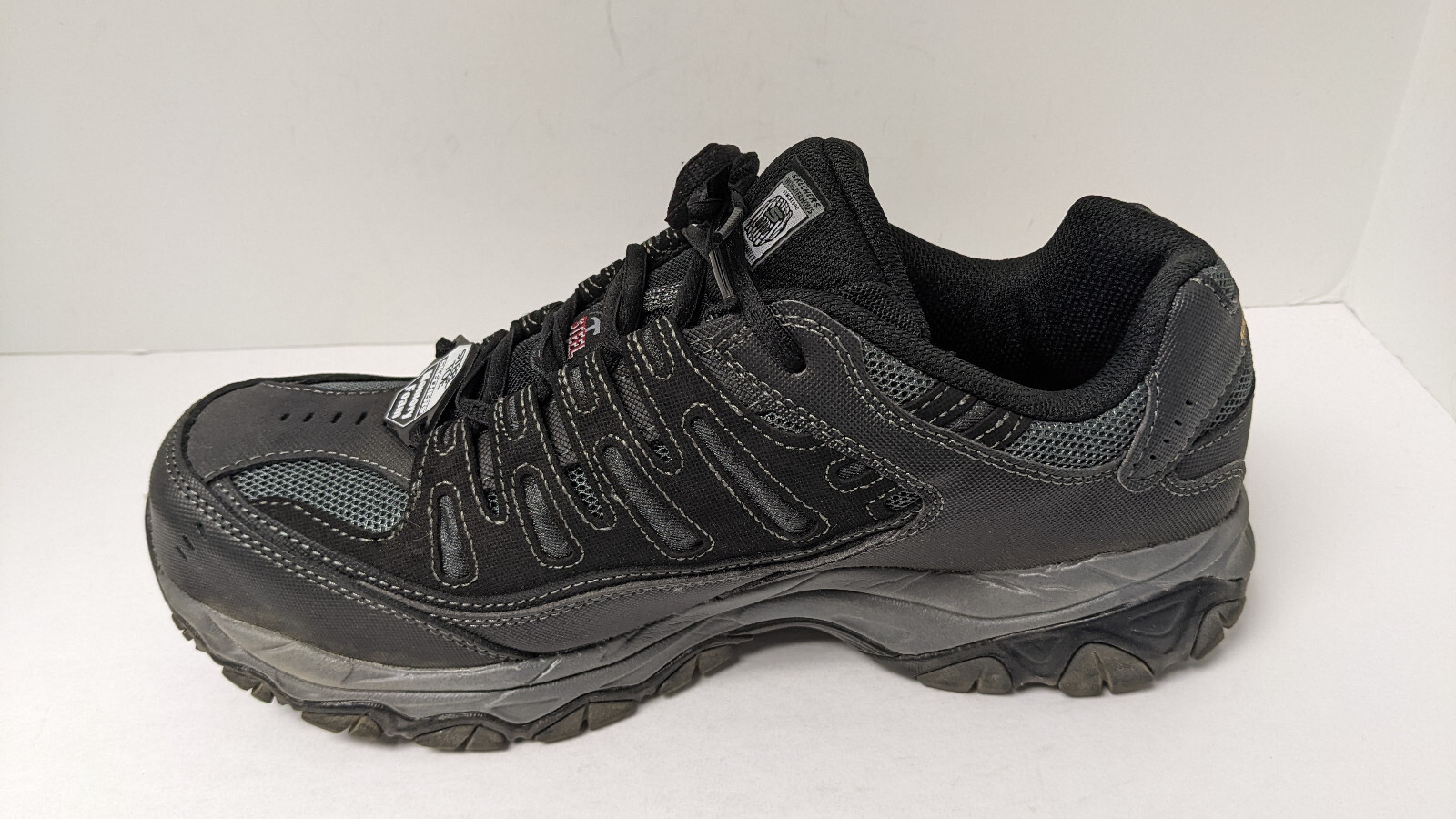 Skechers CanktonU Steel Toe Work Sneakers, Black, Me… Gem