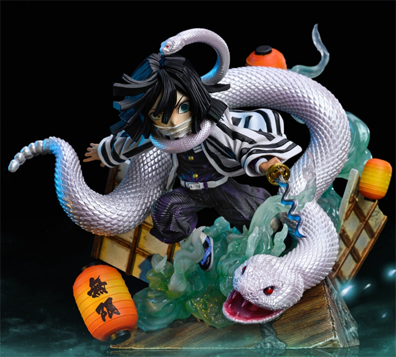 Figura de resina modelo estatua juguetes pintados G5 Studio Demon Slayer Iguro Obanai 11 cm