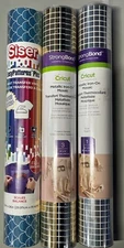 Lot Of 3 Rolls Of Assorted Vinyls Including Siser & Cricut Brands. New