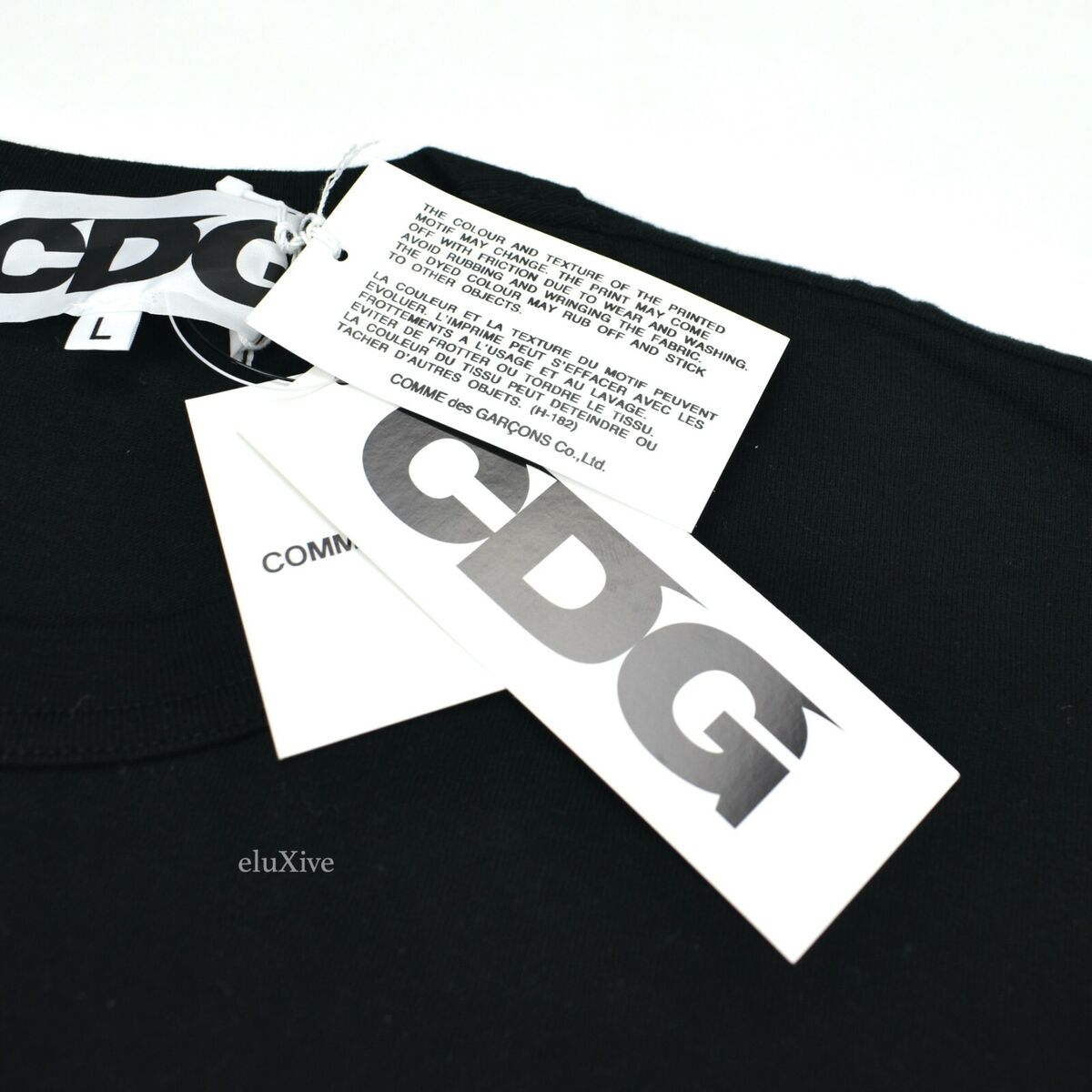 NWT Comme des Garcons CDG Stussy No. 4 Logo Black T-Shirt NWT Comme des Garcons CDG Stussy No. 4 Logo Black T-Shirt