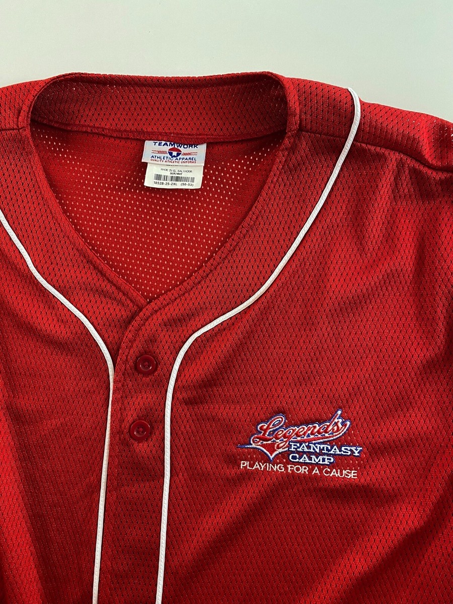 Teamwork Legends Fantasy Camp Baseball Jersey Shirt 2XL XXL